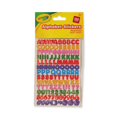 Crayola Assorted Alphabet Stickers RRP 1 CLEARANCE XL 99p